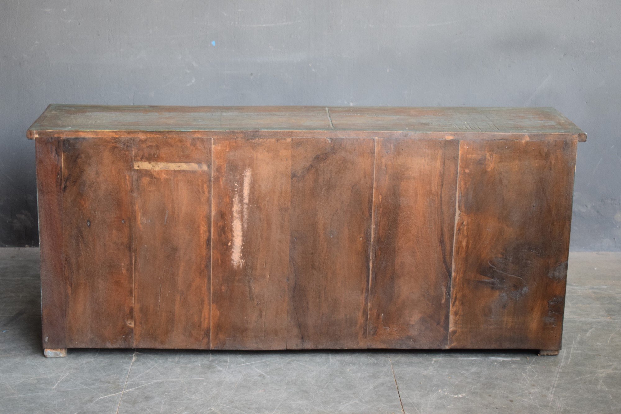 Sideboard mit ehemaliger Glasmalerei, 123x32x53cm(H)
